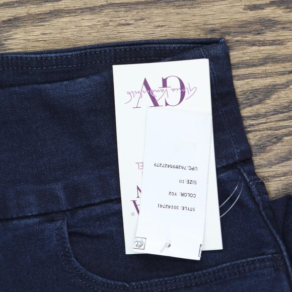 NWT Gloria Vanderbilt Amanda Pull On High Rise Jeans 30142741 Kansas Blue 10 - Picture 7 of 9